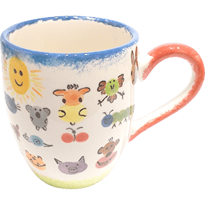 Fingerprint Barrel Mug