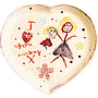 Child Paint Mummy Heart Platter